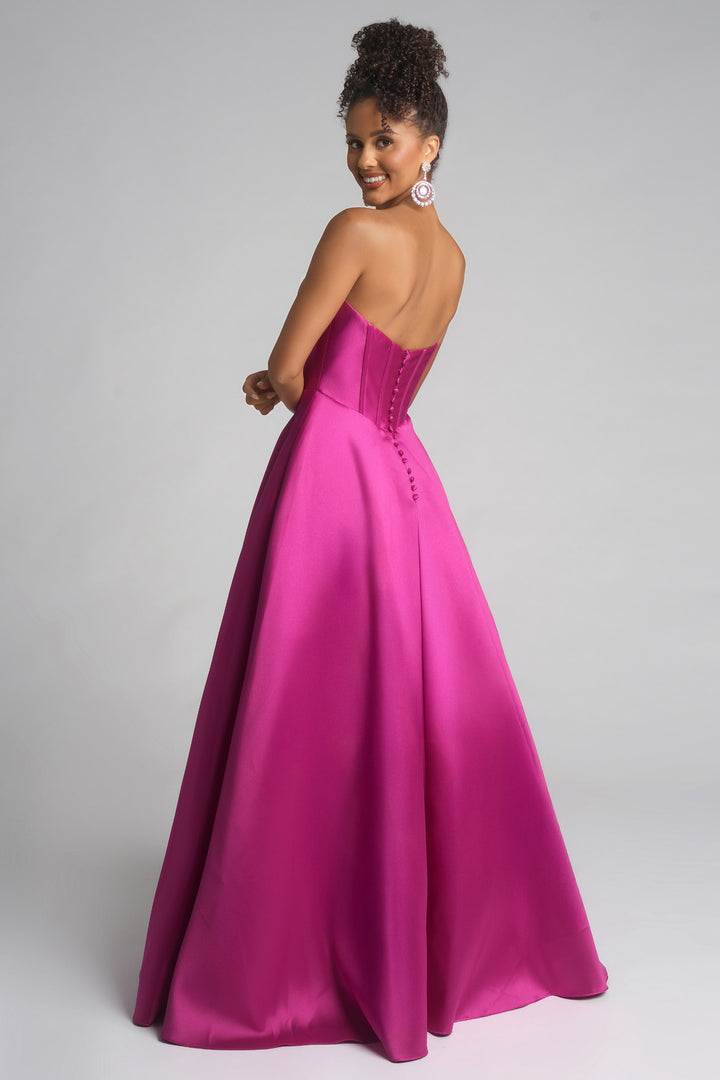 Portia & Scarlett XO124 Strapless A-Line Silhouette Evening Gown