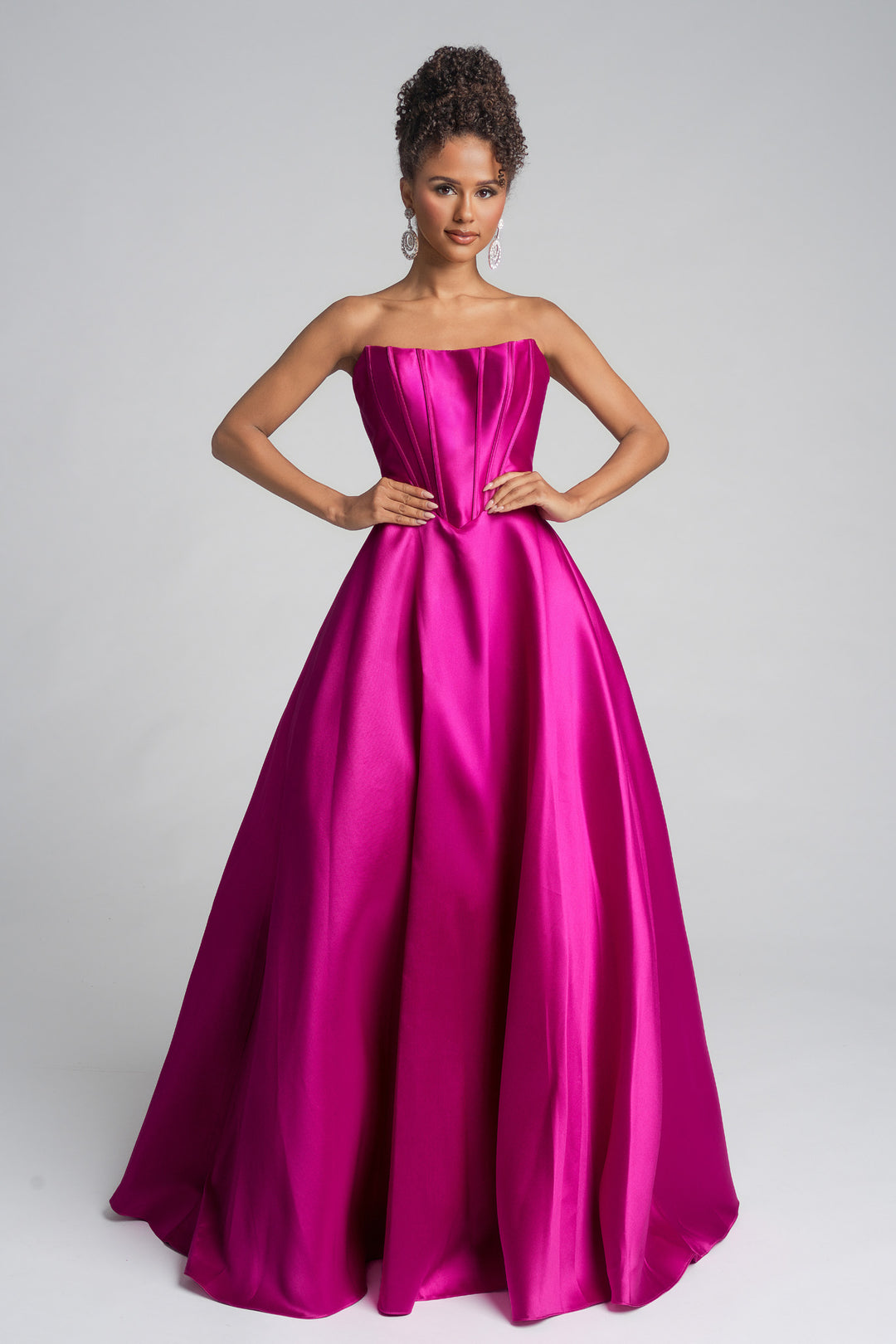 Portia & Scarlett XO124 Strapless A-Line Silhouette Evening Gown