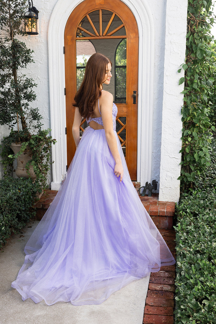 Portia & Scarlett XO163 Embellished Corset Tulle Prom Dress