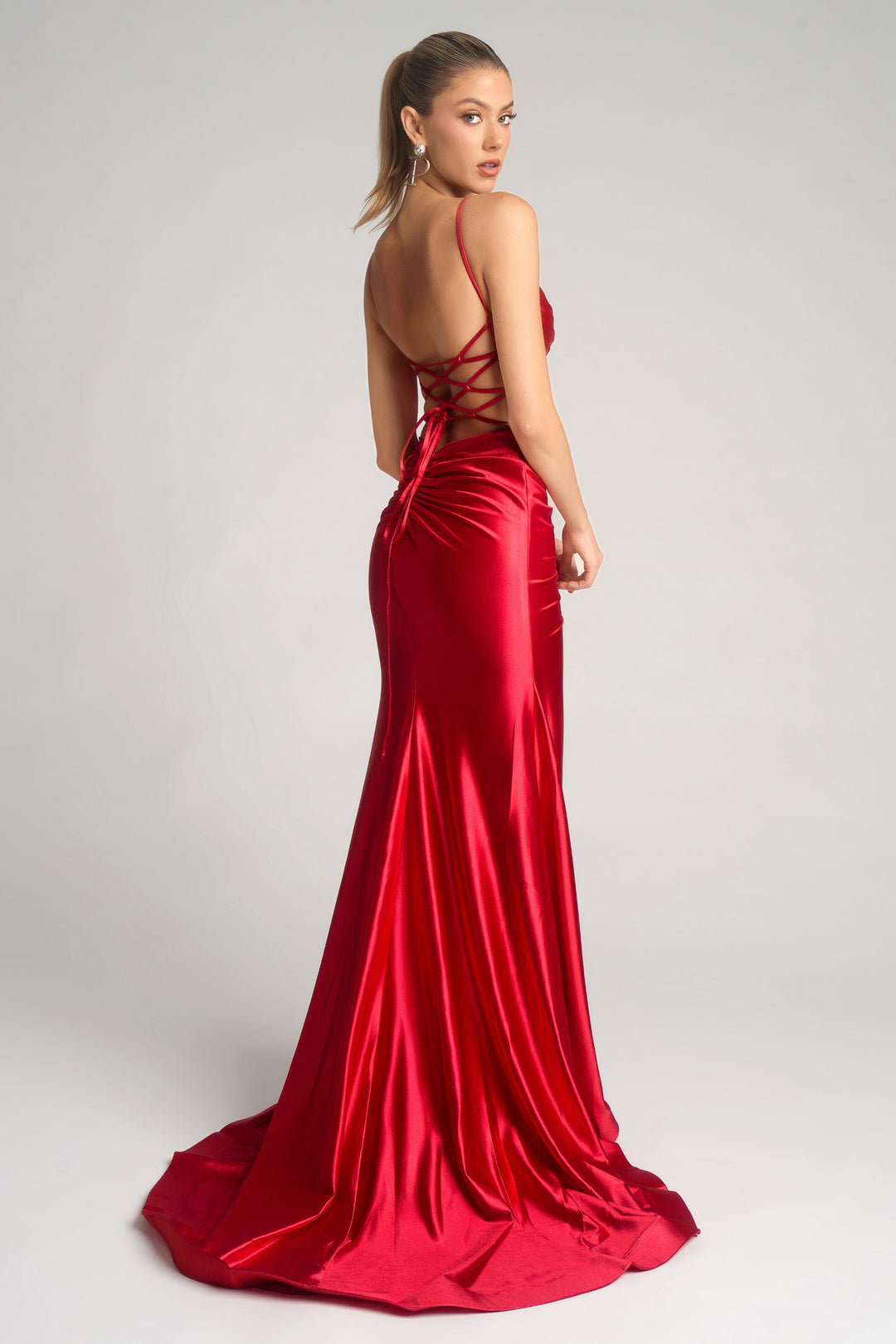 Portia & Scarlett XO168 Lace Applique Evening Gown